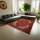 Red Persian Bakhtiar Rug Refurbished Collection 365 × 265 cm