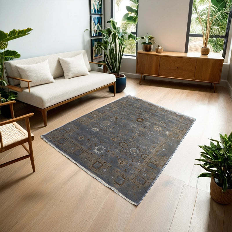 Transitional Oushak Floral Design Rug Contempo Collection 230 × 160 cm
