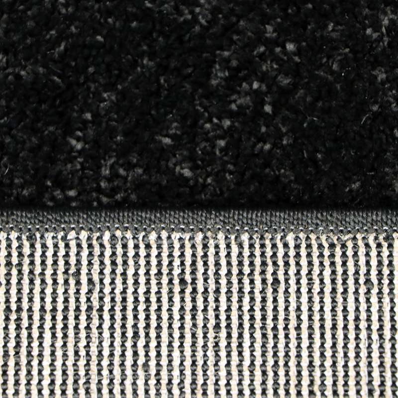 Modern Plush Pile Rugs In Dark Grey Pianura Collection