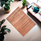Modern Plush Pile Rugs In Pink Pianura Collection