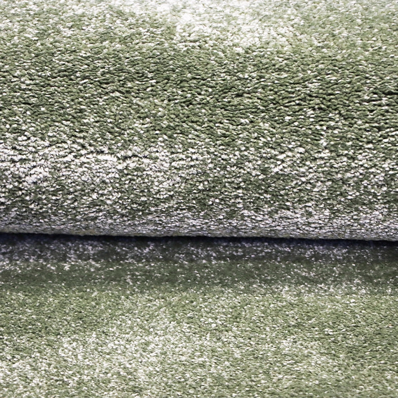 Modern Plush Pile Rugs In Green Pianura Collection