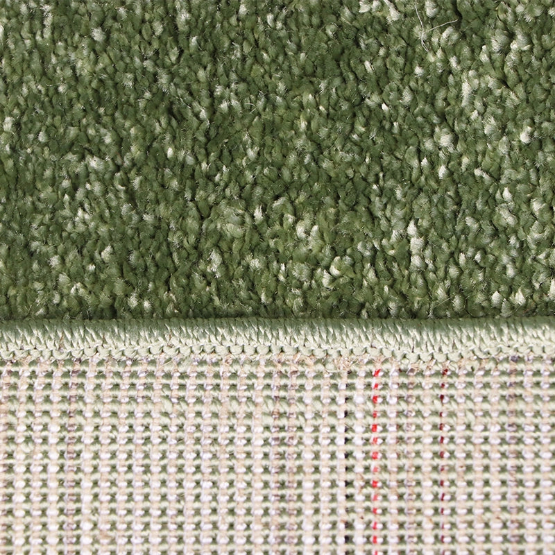 Modern Plush Pile Rugs In Green Pianura Collection