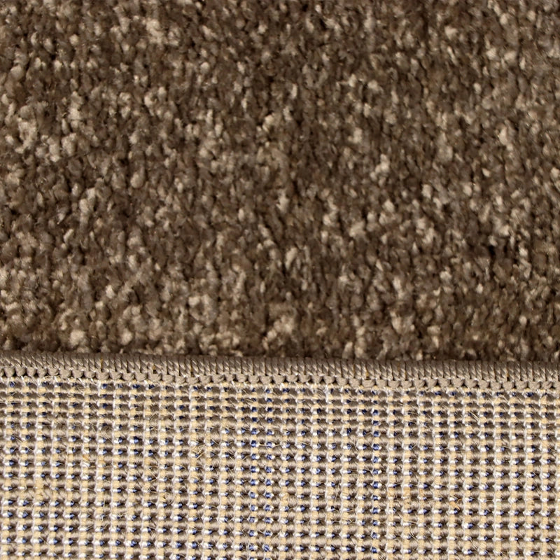 Modern Plush Pile Rugs In Brown Pianura Collection