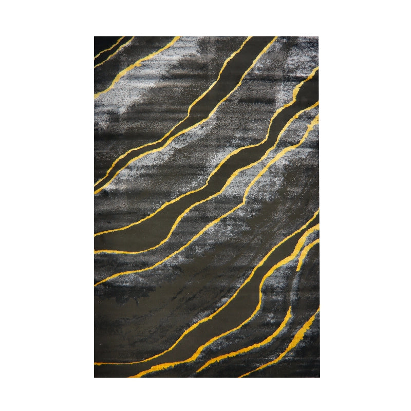 Modern Abstract Wave Design Rug Contempo Collection