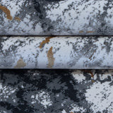 Grey, Black & Gold Abstract Marble Rug Design 290x200cm - photo 5