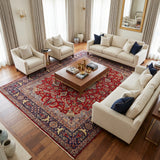 Refurbished Handmade Persian Najaf Abad Rug 370 × 273 cm