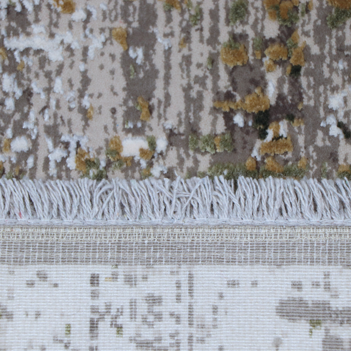 Grey, Olive & Gold Abstract Distressed Rug Design 230x160cm - photo 5