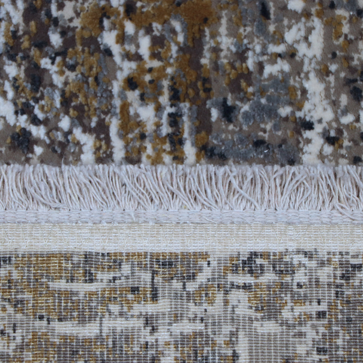 Grey & Ivory Abstract Distressed Rug Design 230x160cm - photo 4