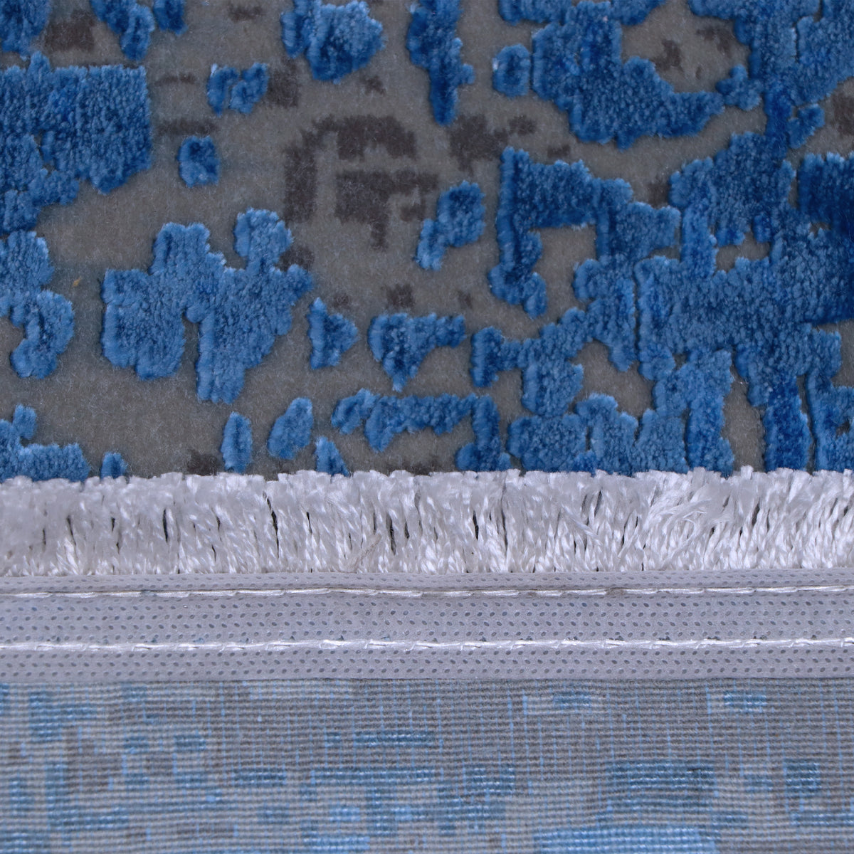 Blue & Grey Abstract Distressed Rug Design 290x200cm - photo 5