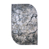 Multi-coloured Grey & Ivory Marble Abstract Rug Design 290x200cm