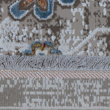 Ivory, Blue & Rust Distressed Persian-Inspired Rug Design 290x200cm - photo 5