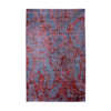 Burgundy & Teal Blue Abstract Rug Design 290x200cm