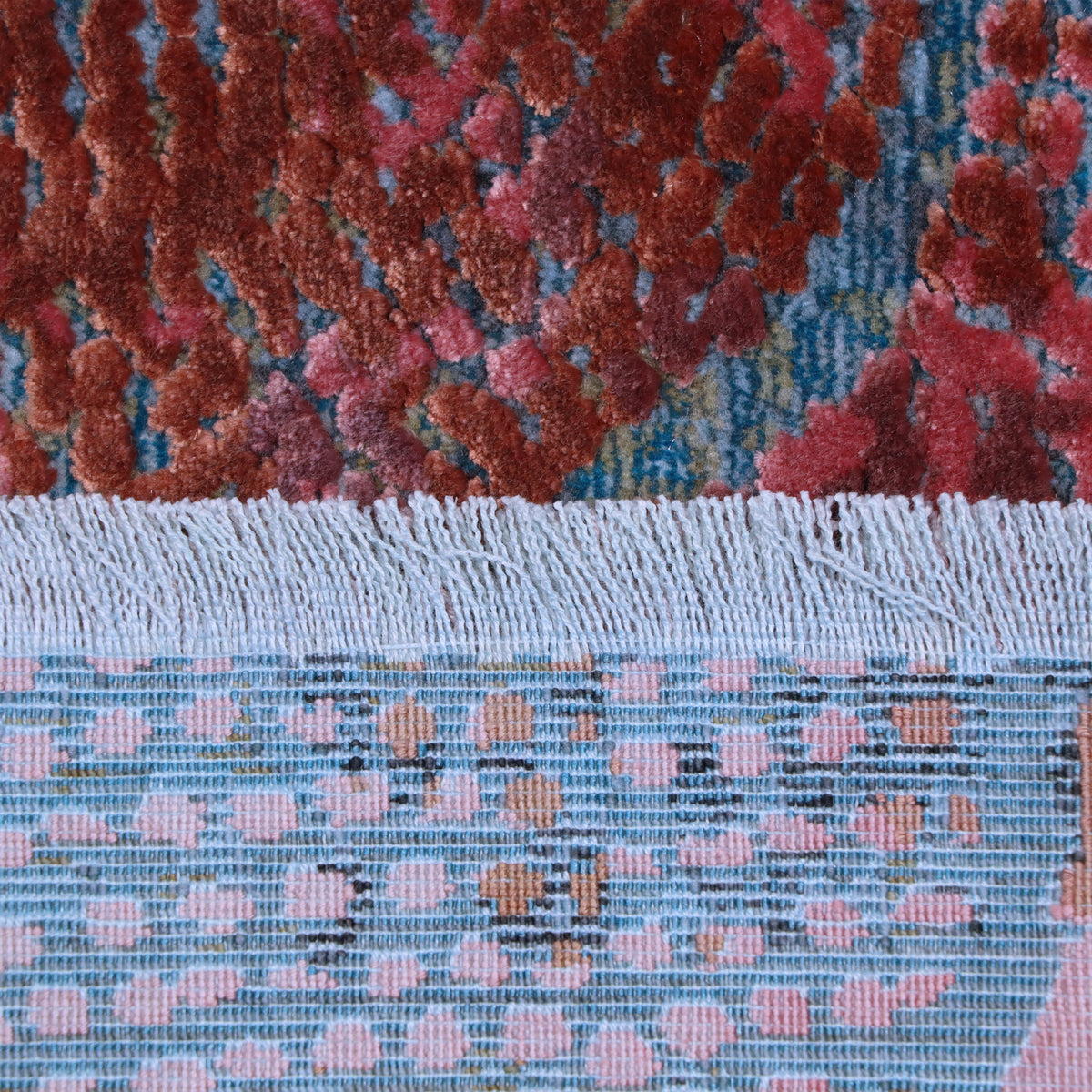 Burgundy & Teal Blue Abstract Rug Design 290x200cm - photo 4