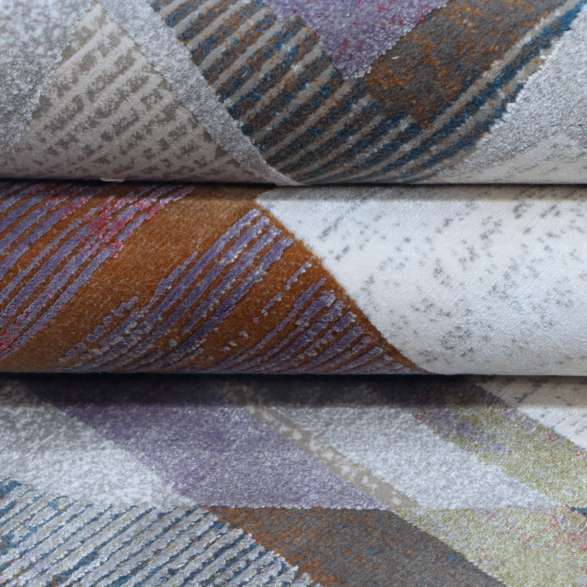 Multi-Coloured Ivory Abstract Rug Design 290x200cm - photo 4