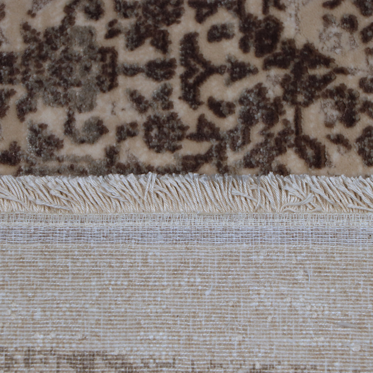 Taupe, Ivory & Charcoal Abstract Rug Design 290 × 200 cm
