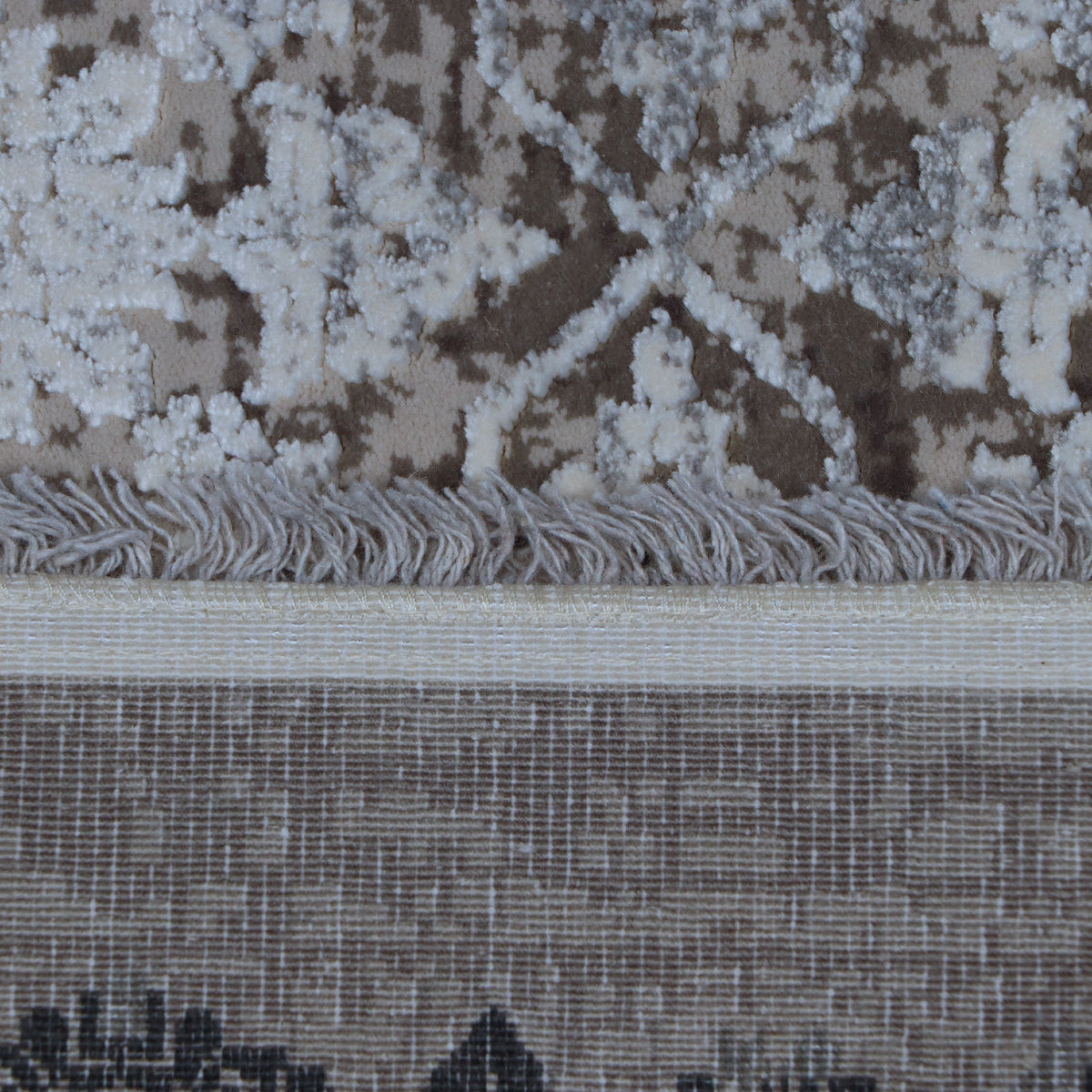 Charcoal & Silver Grey Distressed Rug Design 290x200cm - photo 4