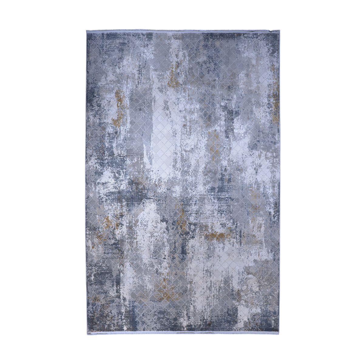 Ivory & Silver Grey Abstract Rug Design 290x200cm