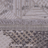 Ivory & Silver Grey Abstract Rug Design 290x200cm - photo 4