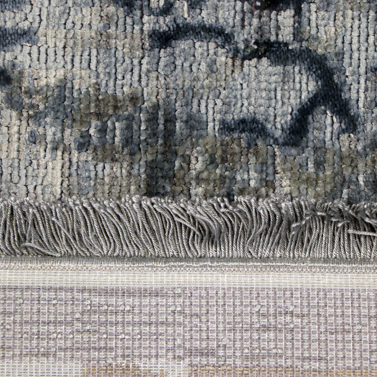 Slate Grey & Charcoal Distressed Abstract Rug Design 290x200cm - photo 4
