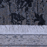 Charcoal & Silver Grey Noir Distressed Persian Rug Design 290x200cm - photo 4