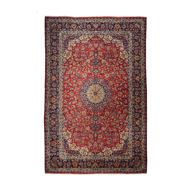 Refurbished Persian Najaf Abaad Rug 417 × 288 cm