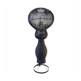 Black Rattan Trophy Floor Lamp 120 cm