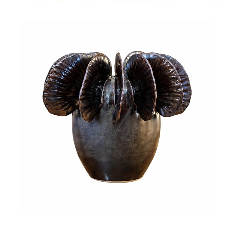 Bronze Metallic Sculptural Ceramic Statement Vases (S/M/L)