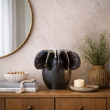 Bronze Metallic Sculptural Ceramic Statement Vases (S/M/L)