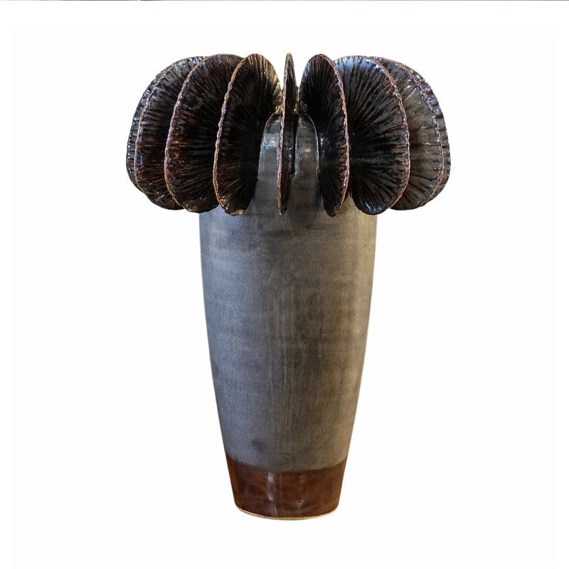 Bronze Metallic Sculptural Ceramic Statement Vases (S/M/L)