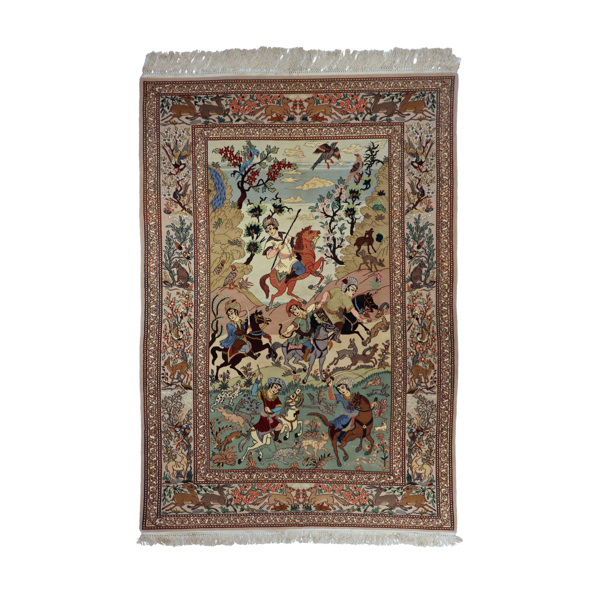 Antique Esfahan Rug 223 × 140 cm