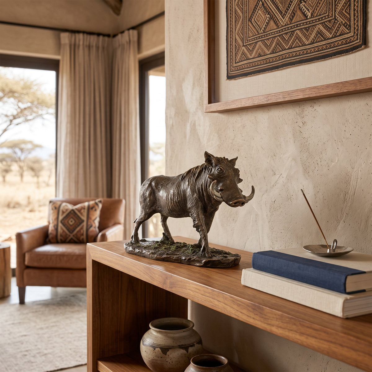 Zawadi Warthog Standing Sculpture 14 × 21 cm - photo 2