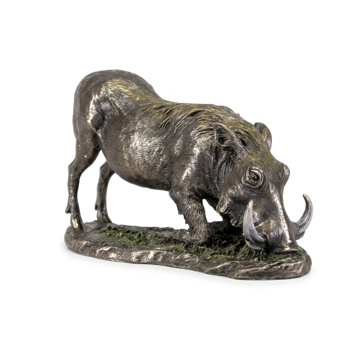 Zawadi Warthog Kneeling Sculpture 12.5 × 20 cm