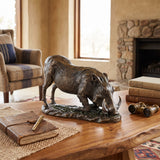 Zawadi Warthog Kneeling Sculpture 12.5 × 20 cm - photo 2