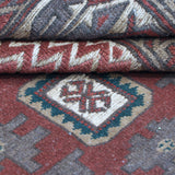 Rust, Brown & Cream Taimini Kilim Tribal Geometric Medallion Rug 187 × 122 cm - photo 4