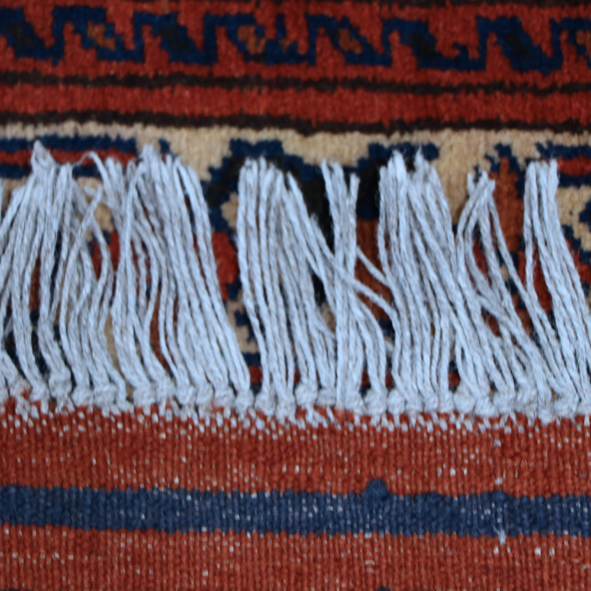 Rust, Navy & Cream Uzbek Floral Medallion Rug 335 × 254 cm - photo 5