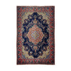 Navy Blue, Red & Orange Persian Tabriz Floral Medallion Rug 388 × 283 cm