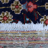 Navy Blue, Red & Orange Persian Tabriz Floral Medallion Rug 388 × 283 cm - photo 6