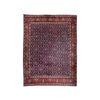 Navy Blue, Red & Cream Persian Mahal All-Over Floral Rug 336 × 293 cm