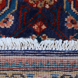 Navy Blue, Red & Cream Persian Mahal All-Over Floral Rug 336 × 293 cm - photo 6