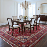 Red & Ivory Persian Khorasan Floral Medallion Rug 385 × 295 cm - photo 3