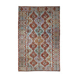 Rust & Cream Anatolian Design Afghan Kilim Geometric Rug 290 × 198 cm