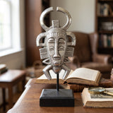 Zawadi Senufo Mask on Stand 21 cm H