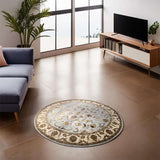 Round Saffavid Rug 304 × 304 cm