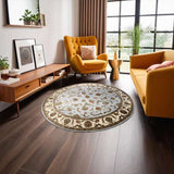 Round Saffavid Rug 304 × 304 cm