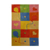 Tufted Kids Rug With Balloons And Hearts 150 × 80 cm