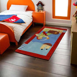 Tufted Kids Rug With Pirates 150 × 80 cm