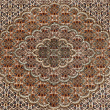 Part Silk Tabriz/50 Raj Rug 204 × 150 cm