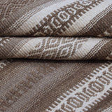 Brown & Beige Tribal Geometric Kilim Rug Design 176 × 270 cm