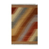 Multi-Coloured Rust Abstract Kilim Rug Design 122 × 182 cm