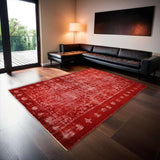 Modern Red Vintage Rug 315 × 215 cm